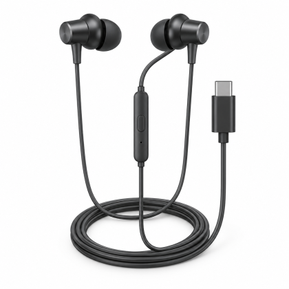 USB-C Wired Earphones - Graphite illustrative product photo