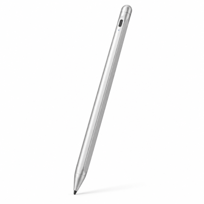 Rechargeable Tablet Stylus - Silver illustrative product photo